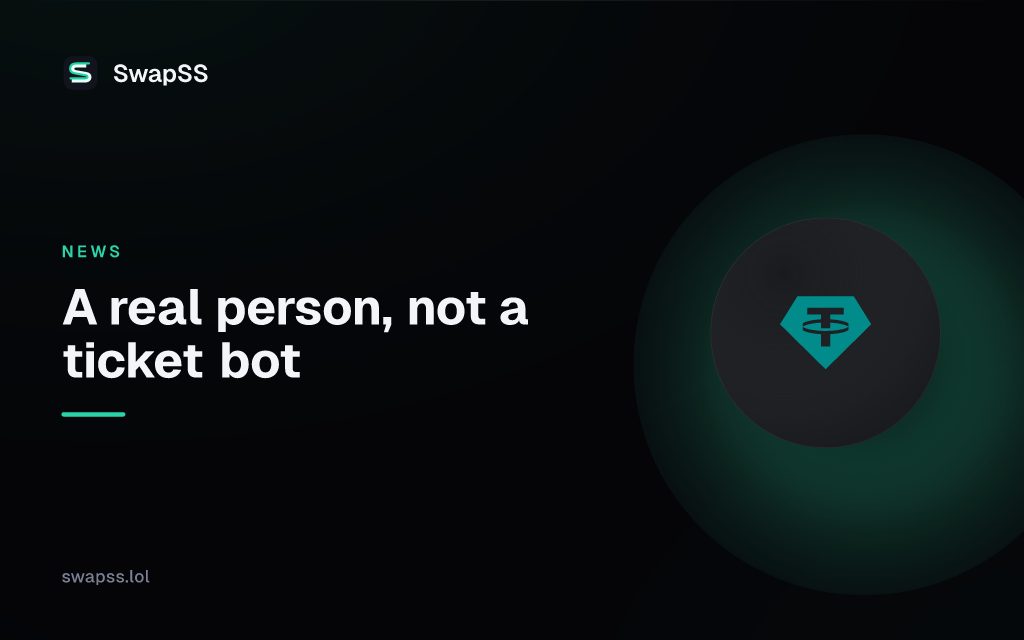 A real person, not a ticket bot